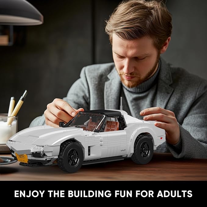 Mould King 10198 Sport Car Model Building Kit Clasic Vintage Car Build Blocks Set with 1347 Pieces Construction Vehicle Toy Collection Set for Adult
