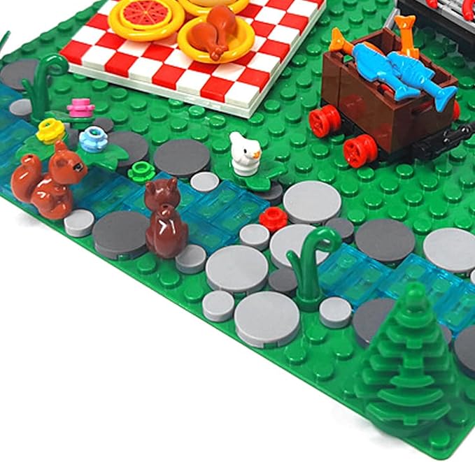 Urban Camping Blocks Set Outdoor Forest Tent Adventure Toys Tents Campfire (204Pcs)