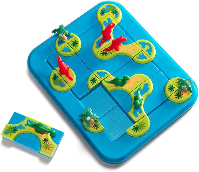 SmartGames Dinosaurs – Mystic Islands Logic Puzzle STEM Game with 80 Challenges for Ages 6+