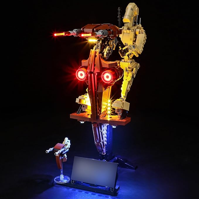 BRIKSMAX Light Kit for Lego-75428 Battle Droid with STAP -Led Lighting Compatible with Lego Star Wars Building Set- Not Include Model Set