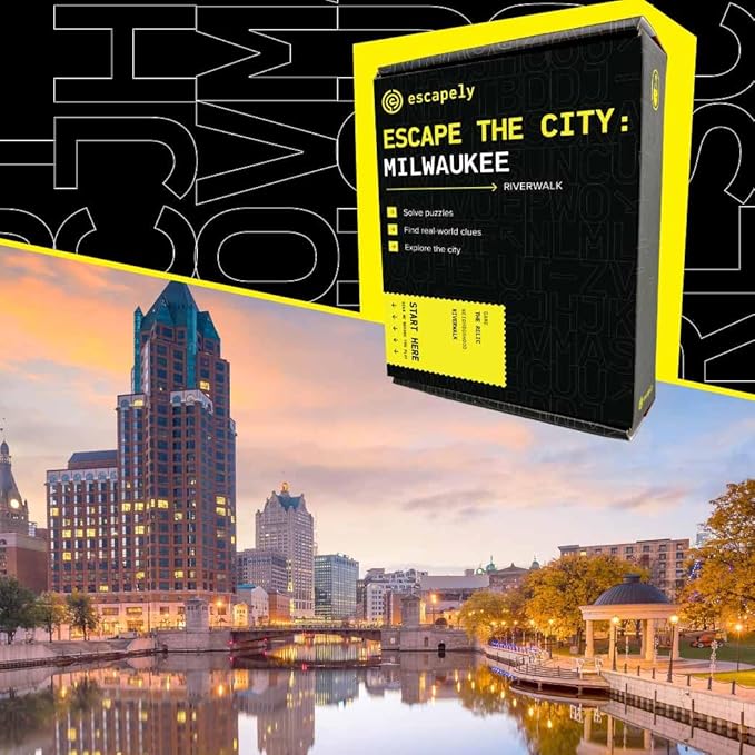 Milwaukee Outdoor Escape Room | Real City Scavenger Hunt | Gifts for Adults &amp Families | 1-6 Players 2-3 Hours 1.5 Miles Walking Distance