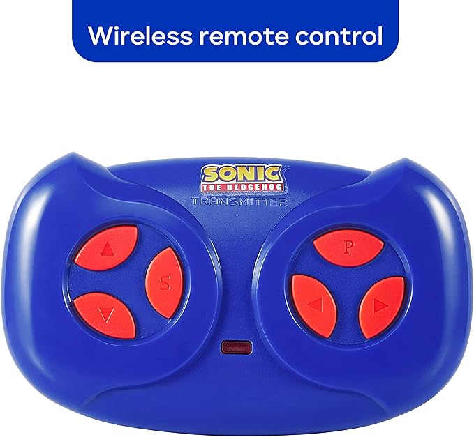 Sonic The Hedgehog Bumper Car for Kids 2 Speed Electric Vehicle Toddler Bumper Car with Remote Control and 360 Degree Turning 6V Motor LED Lights Gifts for Toddlers Large