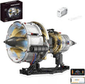 Aircraft Engine Model Kit that Runs - Jet Turbofan Visible Mini Engine with Motor &amp APP Control - Idea Mechanical Gifts Compatible with Lego AirplaneAerospace MOC Engineering Set for Adults