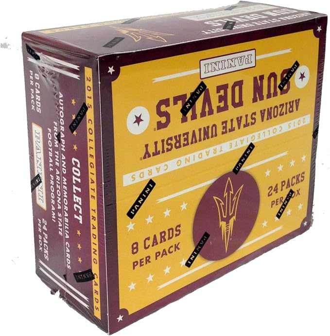 Panini 2015 NCAA ASU Sun Devils Collegiate Multi-Sport Trading Card Box