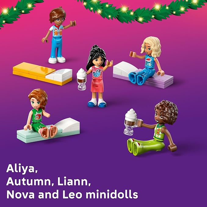 LEGO Friends Advent Calendar 2025 Building Toy - Holiday Countdown Set for Girls &amp Boys Ages 6+ - 24 Buildable Surprises 5 Minidolls &amp 5 Pets - Kids Gift Idea for Christmas - 42668