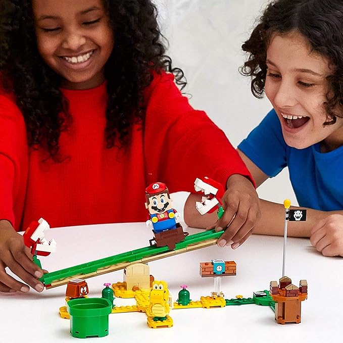 LEGO Super Mario Piranha Plant Power Slide Expansion Set 71365 Building Kit for Kids to Combine with The Super Mario Adventures with Mario Starter Course (71360) Playset (217 Pieces)