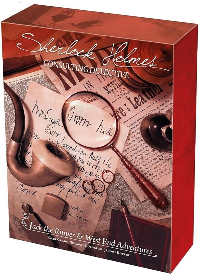 Sherlock Holmes Consulting Detective - Jack the Ripper &amp West End Adventures Board Game - Captivating Mystery Game for Kids &amp Adults Ages 14+ 1-8 Players 90 Min Playtime Made by Space Cowb