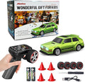 1/43 Mini RC Drift Car with Gyroscope 4WD Full Proportional RC Car 2.4GHZ Hobby Grade Remote Control Cars RTR Model Vehicle 20+KM/H High Speed for Hobbyists Kids Adults (Lime Green)
