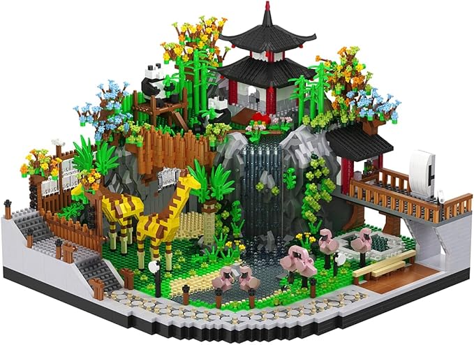 Architecture Zoo Micro Building Blocks Set（5000PCS） - Architectural Model Toys Gifts for Kid and AdultCreative Building Blocks Set for Zoo ArchitectureInteresting Gifts for Animal Enthusiasts