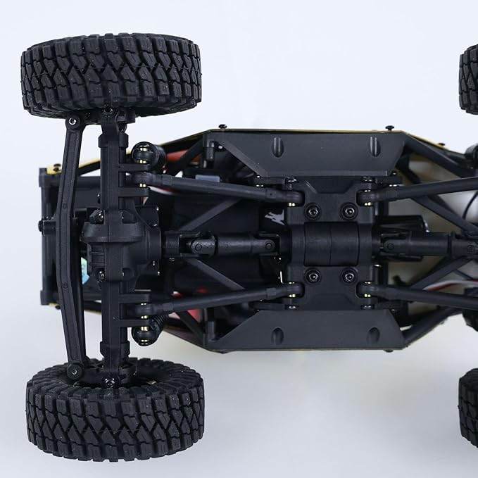 US in Stock 1/24 4x4 UDI RC UCX2405PRO RC Rock Crawler Model Brushless Motor ESC Radio Controlled Off-Road Vehicles LED Lights RTR Car Battery Hobby Model(Yellow)