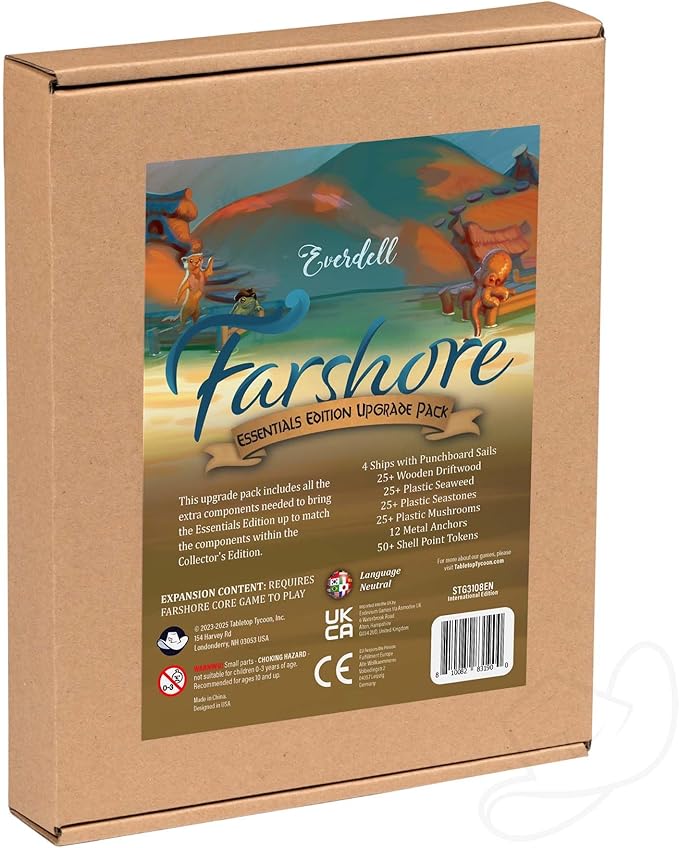 Everdell Farshore Essentials Edition Upgrade Pack | Deluxe Resource Tokens &amp Solo Variant Expansion Compatible with Farshore Board Game