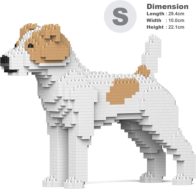 JEKCA Jack Russell Terrier 01S-M03 | Dog Plastic Building Blocks | Age 14+