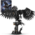 Mechanical Raven Bird Building Set MOC Creative Crow Animal Model Kit Collectible Home Office Decor Toy Gift for Adults Teens 14+ (1018PCS)