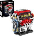 V8 Engine Building Set V8 Engine Model kit That RunBuild Your Own Mini V8 Model Engine Kit with MotorHome or Office DécorSTEM Physical Science Experiment Toy for Kids 8+ and Adults(538PCS)