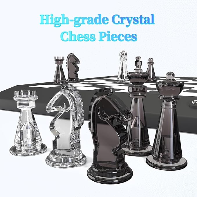 Electronic Chess Set Board Game Computer Chess Game Electronic Chess Set Game Chess Sets Games Lovers for Beginners Great Partner for Play and Practice