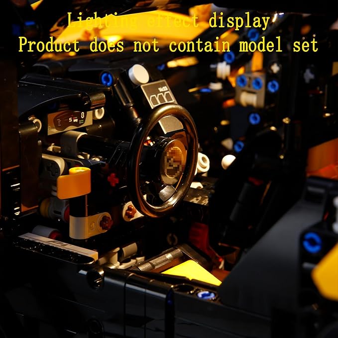 LED Light Kit Compatible with Lego McLaren P1 Building Blocks Model - Lighting Set for Technic 42172 (Model Set Not Included)