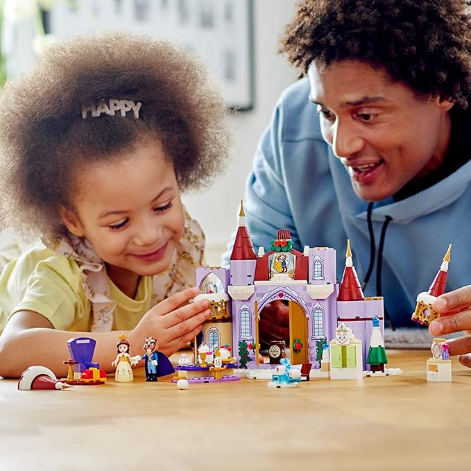LEGO Disney Belle’s Castle Winter Celebration (43180) Disney Princess Building Kit Makes a Great Birthday for Kids who Love Disney’s Beauty and The Beast (238 Pieces)