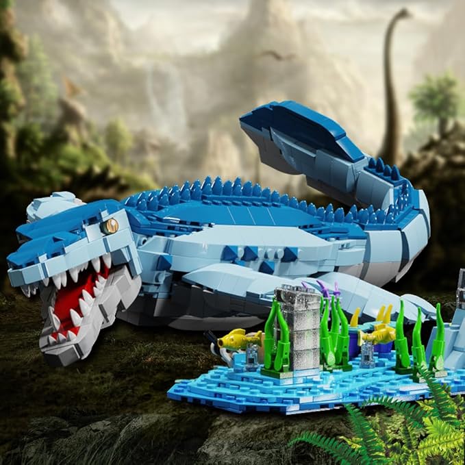 1158 Pcs Dinosaur Building Blocks Game STEM Dinosaur Toys for Kids STEM Dinosaur Toys for Children Aged 6 7 8 9 10 11 12 13 and 14Compatible with Lego