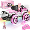 Remote Control Car for Girls Pink RC Car with Doll and Sticker for Ages 6-10 Years Old Girls 80 mins with Rechargeable Battery 1:16 Scale 2.4GhzOX11S Perfect Christmas Birthday Gifts for Grils