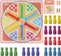 20 Inches Ludo Board Game2-6 Players Ludo Game for AdultsLudo &amp Parcheesi Board Games Suitable for Family Gathering &amp Party Night (Ludo Instruction Included)