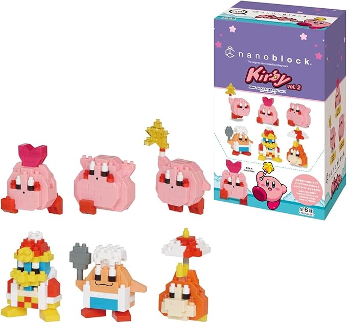 nanoblock - Kirby - Kirby Assortment 2 (Blind Box Complete Set) mininano Series Building Kit