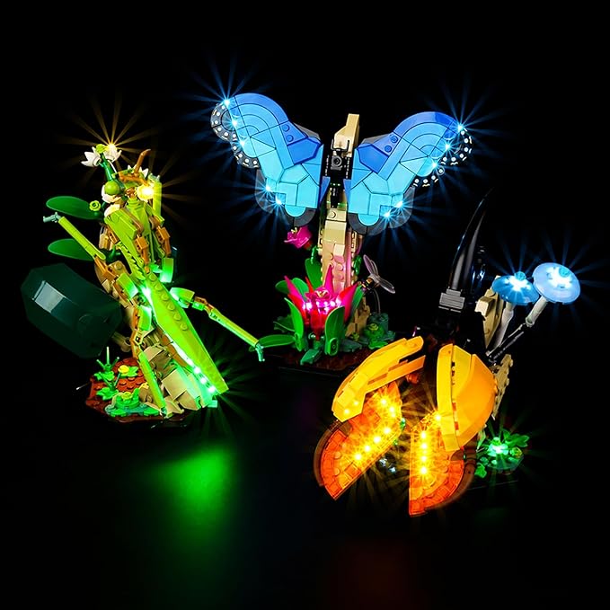 Kyglaring LED Light for Lego 21342 The Insect Collection Creative Lighting Kit NO Lego Blocks Set (Classic Version)
