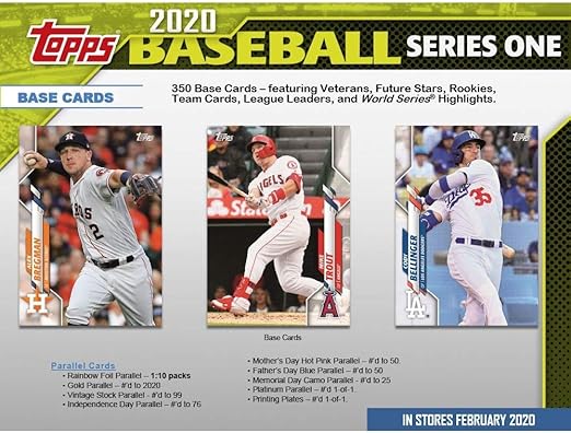 2020 Topps Series 1 MLB Baseball Retail Hanger Box