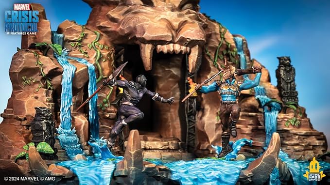 Marvel: Crisis Protocol Battle for the Throne RIVAL PANELS - Wakanda Showdown! Tabletop Superhero Game Ages 14+ 2 Players 90 Minute Playtime Made by Atomic Mass Games