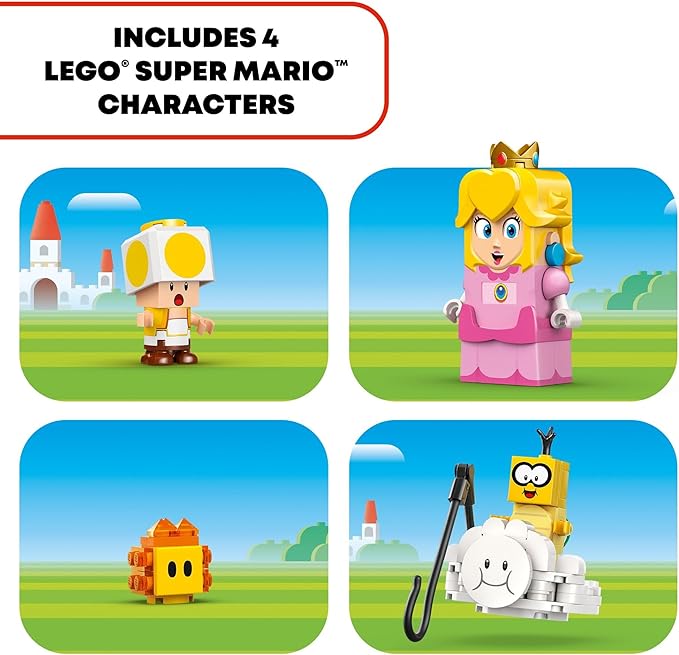 LEGO Super Mario Adventures with Interactive Peach Princess Toy Super Mario Playset for Kids Yellow Toad Figure Nintendo Toy Gift for Girls Boys and Any Gamers Ages 6 and Up 71441