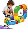 Electric Train Set 3D Magic Flexible Race Tracks for Kids Ages 3 4 5 6 7 8 51PCS Anti Gravity Race Track with Car STEM Educational Building Toy Boys Girls Birthday Christmas