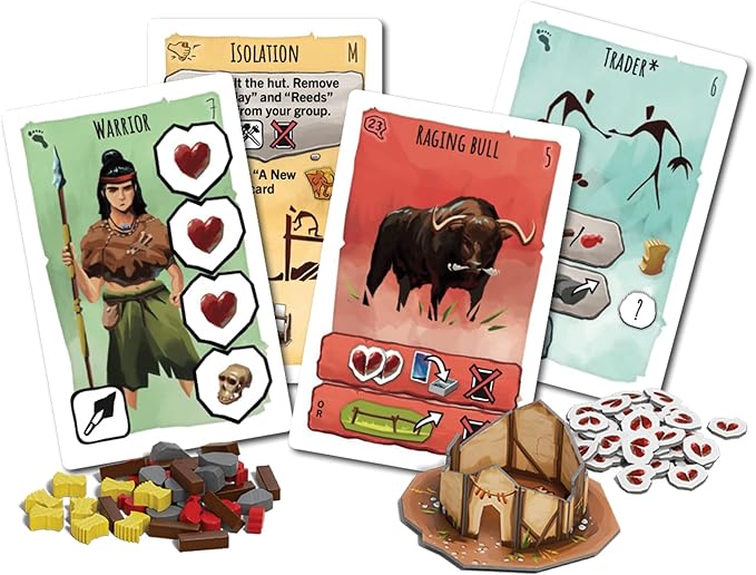 Z-Man Games Paleo A New Beginning Board Game Expansion - Forge a New Chapter in Human History! Cooperative Strategy Game for Kids &amp Adults Ages 10+ 2-4 Players 45-60 Minute Playtime