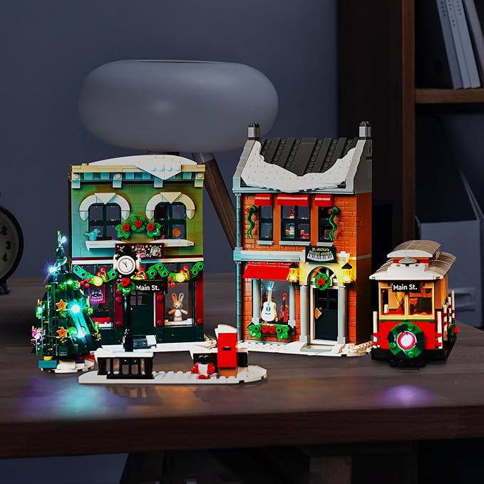 Upgraded Led Light Kit for Lego Holiday Main Street Building Set Compatible with Lego 10308 (Model Not Included)