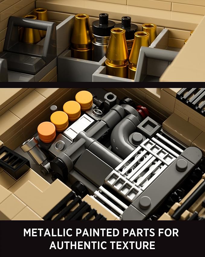 Nifeliz Challenger 2 Tank Model Set British Main Battle Tank Building Set for Adults Military Building Model for Build and Display Collectible Gift for Military Enthusiasts (1761 PCS NF10344)