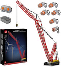 Mould King Crawler Crane LR13000 Building Block Kits Technical Construction Vehicles Cranes Model with Motor/APP Remote Control Gift for Age 14+/Adult Collections Enthusiasts (4318+ Pieces)