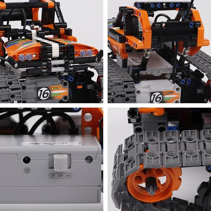BIRANCO. STEM Remote Control Building Kit 3 in 1 RC Tracked Racer/Tank/Robot Engineering Toys Science Construction Play Set Toy Car Christmas for Boys &amp Girls Age 8-12 (392pcs)