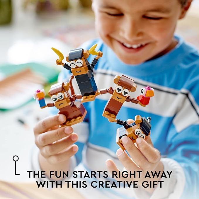 LEGO Classic Creative Monkey Fun 11031 Building Toy Set for Kids Boys and Girls Ages and Up Makes a Great Gift for Grandchildren