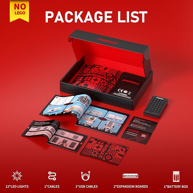 BRIKSMAX 2.0 Light Kit Compatible with Lego The Botanical Collection Tulip Bouquet 11501 Building Sets- LED Lighting Kits (Accessories Only) for Display Perfect Valentine's Gift &amp Collectors