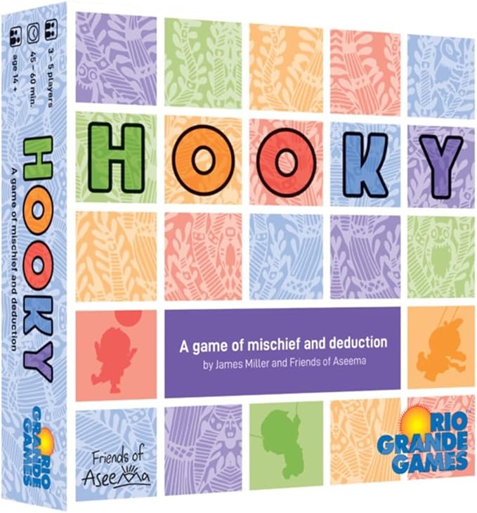 Hooky - Rio Grande Games Friends of Aseema A Game of Mischief &amp Deduction 3-5 Players 30-60 Min Ages 14+