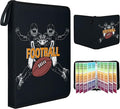 Football Card Binder 900-Card Trading Card Binder with 50 Removable Sleeves 9-Pocket Sports Card Binder 3-Ring Design Football Card Holder for Collectors