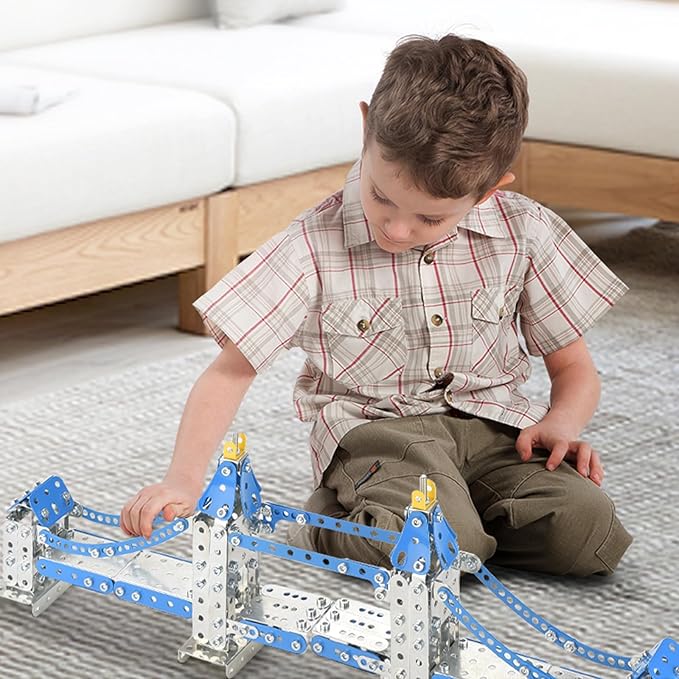 Metal Model Tower Bridge Kits for Boys 8-12 588PCS London Tower Bridge DIY STEM Building Toys for Kids to BuildConstruction Sets London Bridge Britain Architecture Kit Famous Landmark