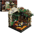 Magic World Huflepuf College Common RoomHarry Modular Architecture Building Blocks Poter with LightCollectible Harry House Model Building Brick Kit for Adults Teens Boys Girls - 2059Pieces
