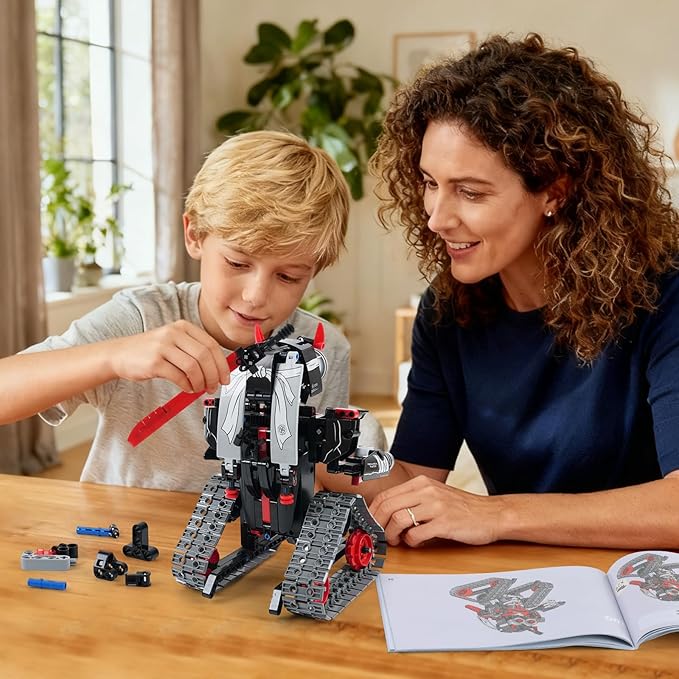 MagicKidz Robot Building Kits for Kids - STEM Birthday Gifts for 6 7 8 9 10 11 12+ Year Old Boys - 3 in 1 Robotics Toy with APP &amp Remote Control Coding Educational DIY Science Project