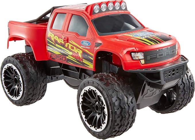 Mattel Hot Wheels RC Red Ford F-150 Full-Function Remote-Control Toy Truck Large Wheels &amp High-Performance Engine 2.4 GHz with Range of 65ft