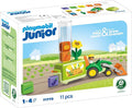 Playmobil Junior: Tractor with Load and Drop Planter