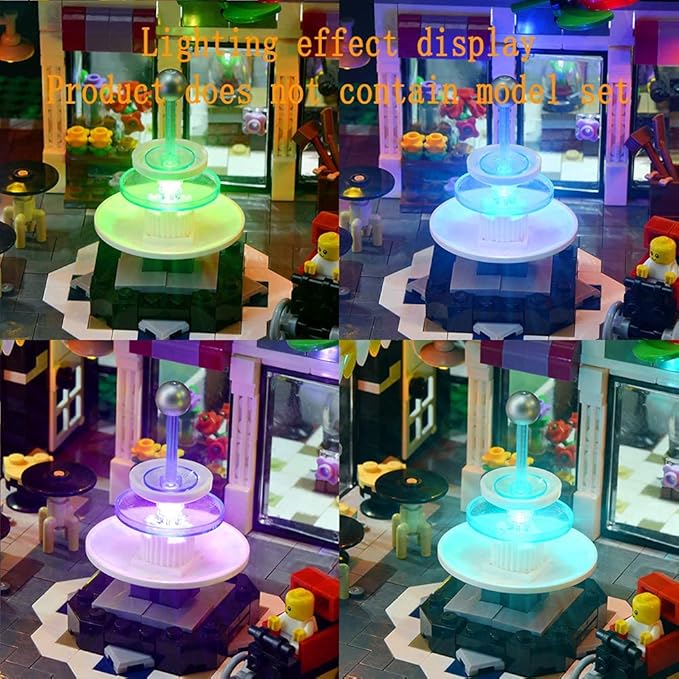 Upgraded Version LED Light Kit for Creator Expert Assembly Square - Compatible with Lego 10255 Building Set (Model Set Not Included)