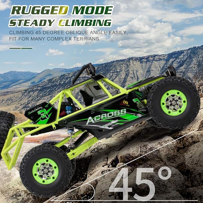 GoolRC WLtoys 12428 RC Car 1/12 Scale 4WD 50km/h High Speed RC Rock Crawler 2.4Ghz Remote Control Off Road Truck for Adults