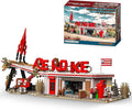 TOY PLAYER Rocket Architecture Building Block Set Including Weapons Signboard and Gas Station Accessories MOC Merchandise Model Collectors Toys Birthday Gift for Adults &amp Ages 14+ (1526PCS)