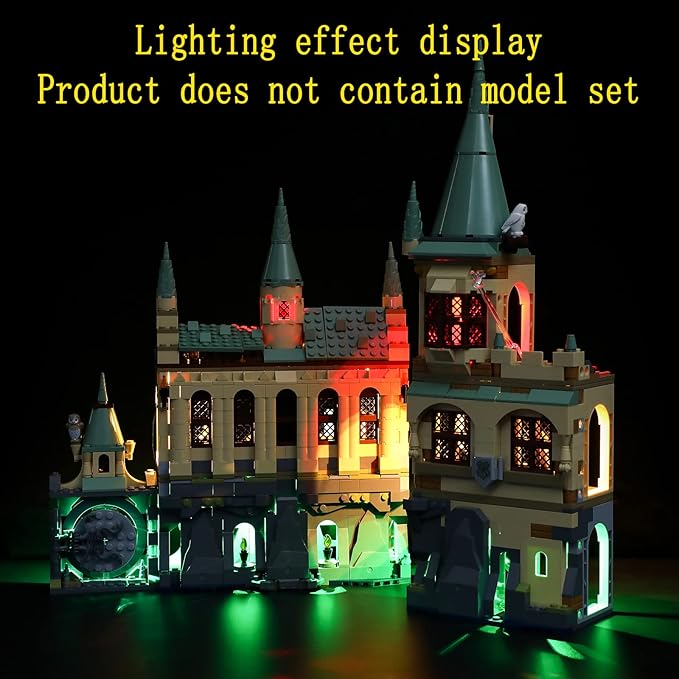 LED Light Kit Compatible with Lego Hogwarts Chamber of Secrets - Lighting Set for 76389 (Model Set Not Included)
