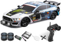 RACENT 1:16 RC Drift Car 2.4Ghz 4WD 18KM/H Remote Control Car with Spray Mist Racing and Drifting Wheels LED Light 2 Batteries Sport Model Toys Vehicle for Kids Boys Adults