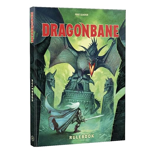 Free League Publishing Dragonbane Rulebook D20 Roleplaying Game Hardcover RPG Book Fantasy Adventure Adults Teens Ages 14+